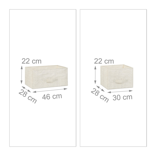 Hyllsystem olika varianter beige