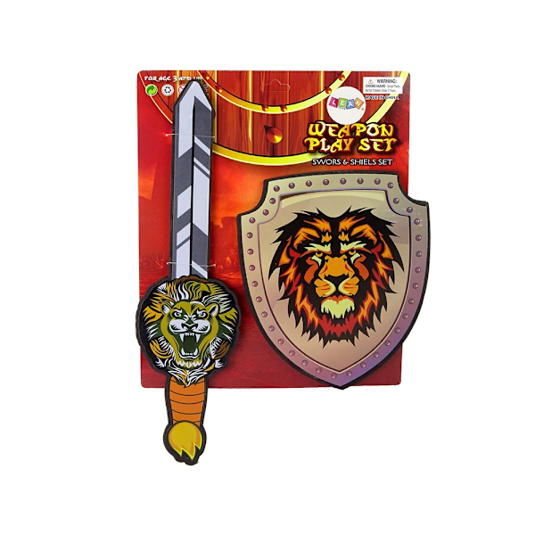 Skum EVA Knight Sword & Shield Kit med Lion Design