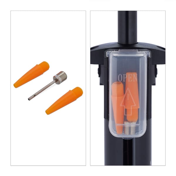 Golvpump med tryckmätare