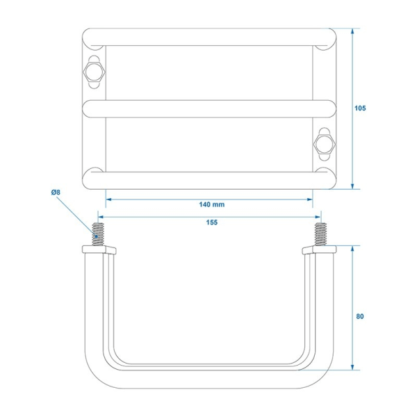 Takavalon suojus 140x105x80mm