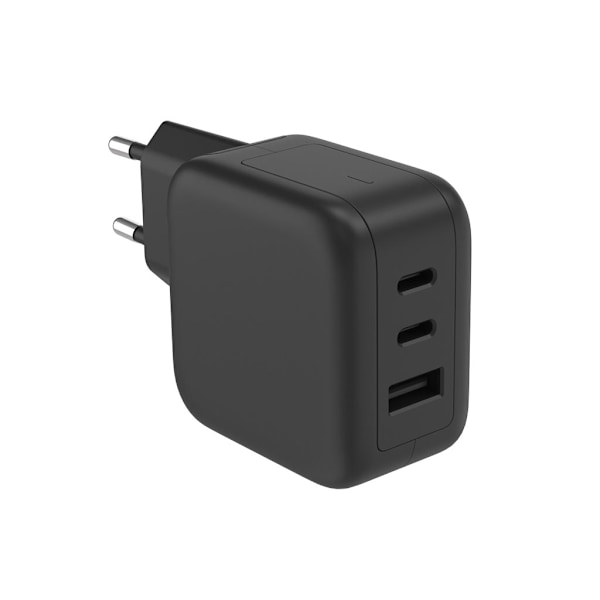 Snabb USB-laddare med Gan Fast Technology - 3 utgångar - Usb-A & 2 X Usb-C - 67W