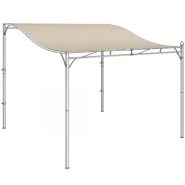 Pergola-reservtak, 3x3m, vattenavvisande polyester