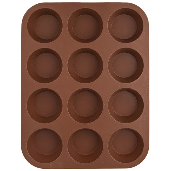 Siliconform för 12 muffins, non-stick och lätt att använda