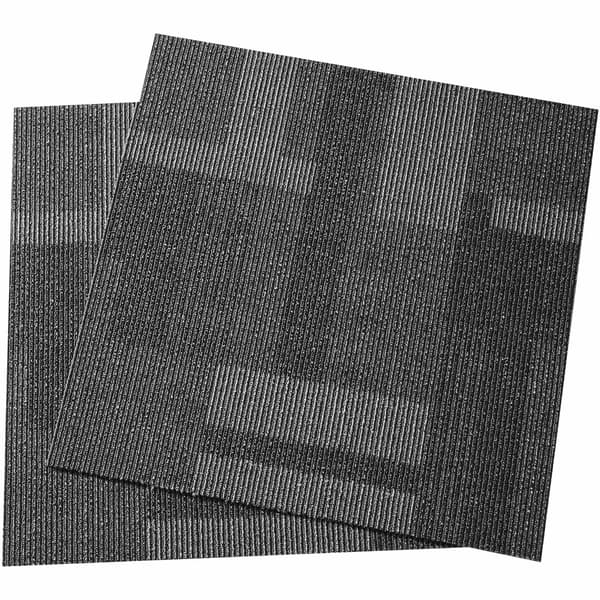 Mattplattor 24x24 tum, vadderad baksida, 24-pack, blandad grå