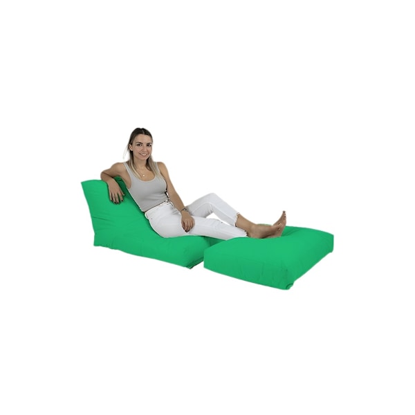 Garden Bean Bag Siesta Sovesofa Puf - Grøn