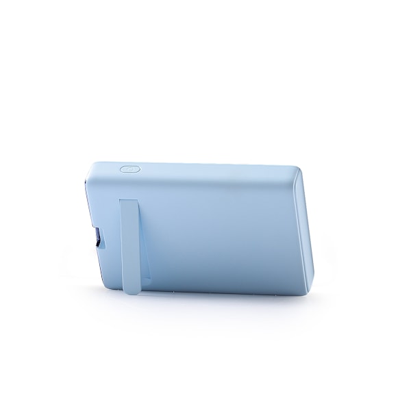 Magneettinen varavirtalähde 10000mAh 20W jalustalla + Lightning-kaapeli - USB-C sininen