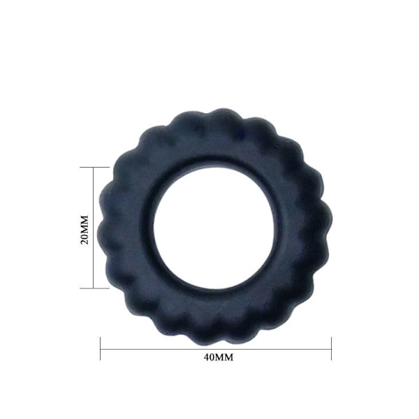 Baile - Titan Cockring Sort 2 Cm