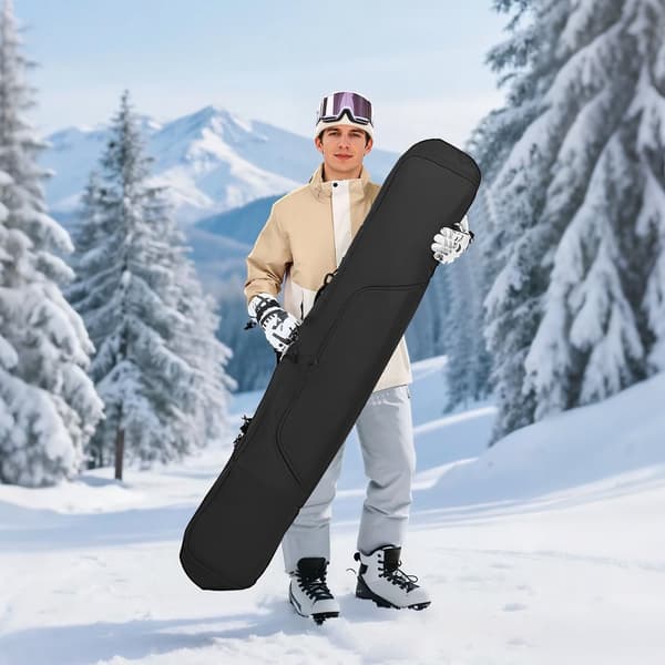 Vadderad snowboardväska, 65 tum, vattentät 600D