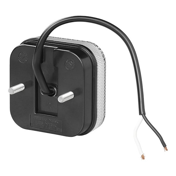 Positionslygte foran 12/24V hvid 65 x 65 mm LED