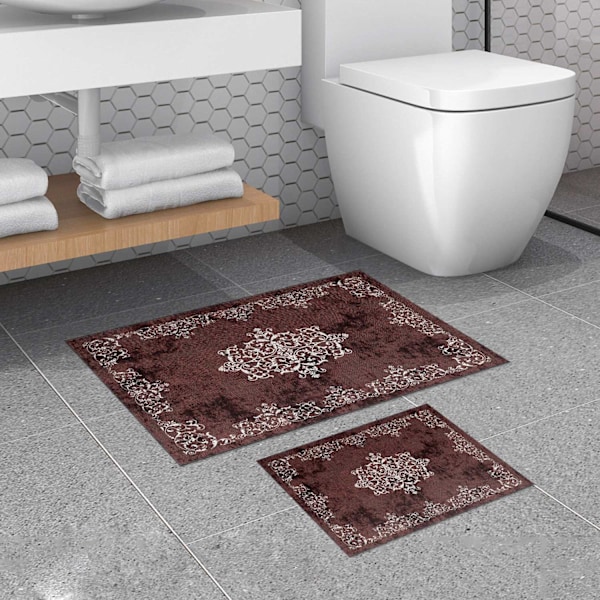 Kylpymattosetti (2 kpl) 510616 - Claret Red