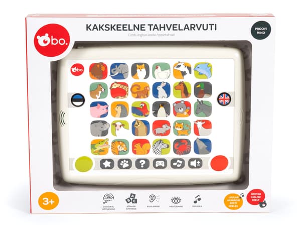 Kaksikielinen opetustabletti lapsille – englanti ja viro