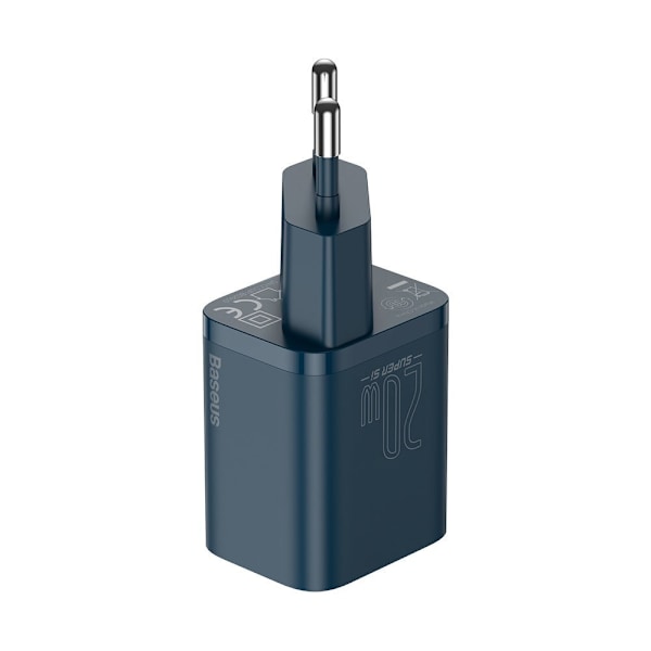 Super Si 1C hurtig USB-C oplader 20W Strømforsyning blå