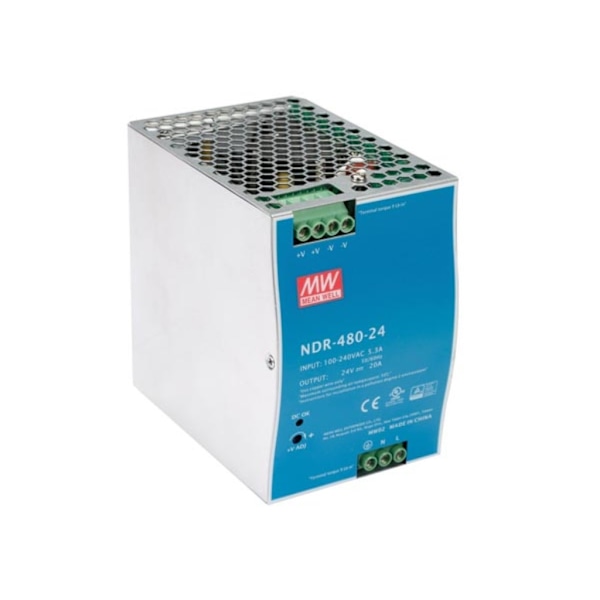 480 W Single Output Industrial Din Rail Strømforsyning 24 V 20 A