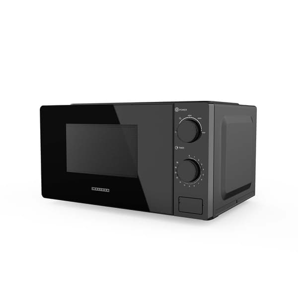 Solo-mikroaaltouuni, 700 W, 20 l, 5 tehotasoa, musta