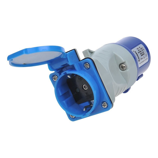 Adapter fra CEE til Schuko fatning