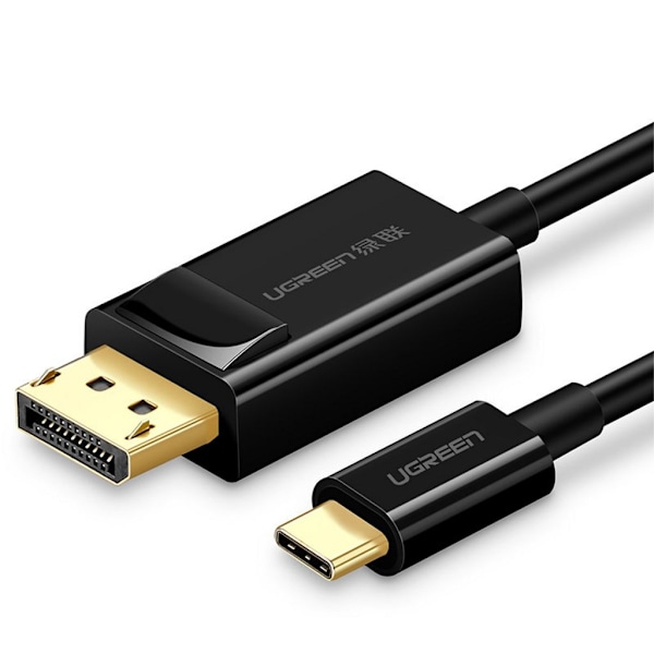 UGREEN USB-C till DisplayPort-kabel, 1,5 m - Svart