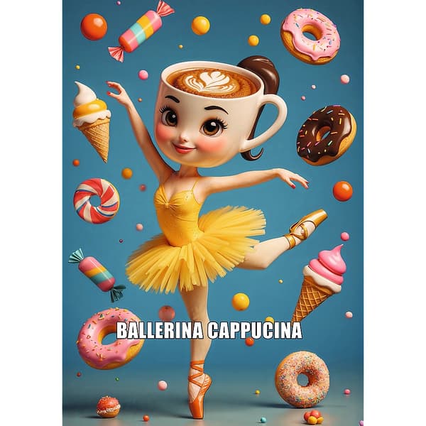 Ballerina Cappuccina Pussel, 200 bitar, 34 x 48 cm