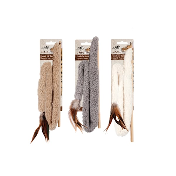 AFP lammull - 30&quot; Cuddle Tail Wand