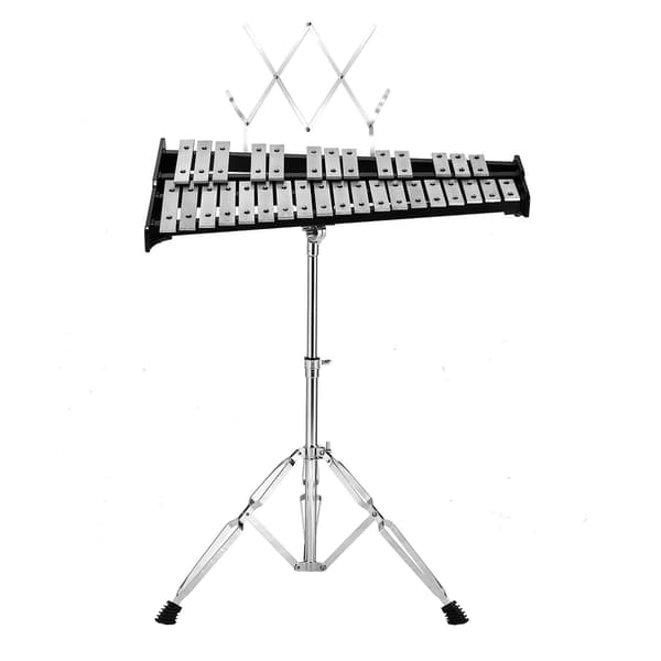 32-Note Klokkespil Xylofon Sæt, Stand, Taske, Mallets