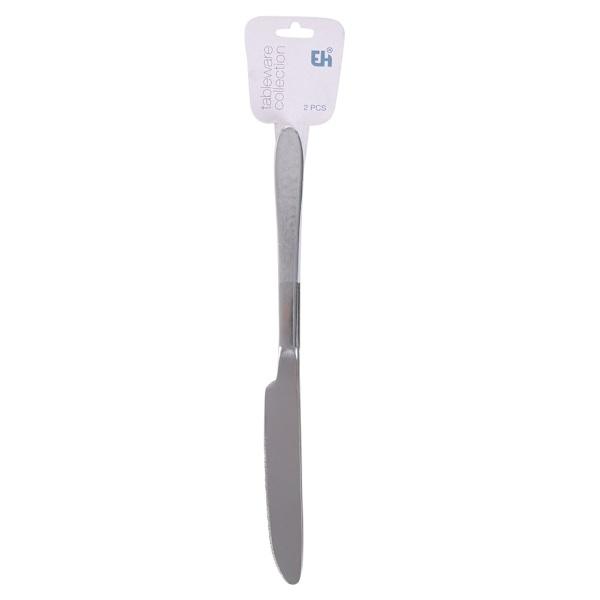 To rustfri middagsknive 24 cm, tåler opvaskemaskine