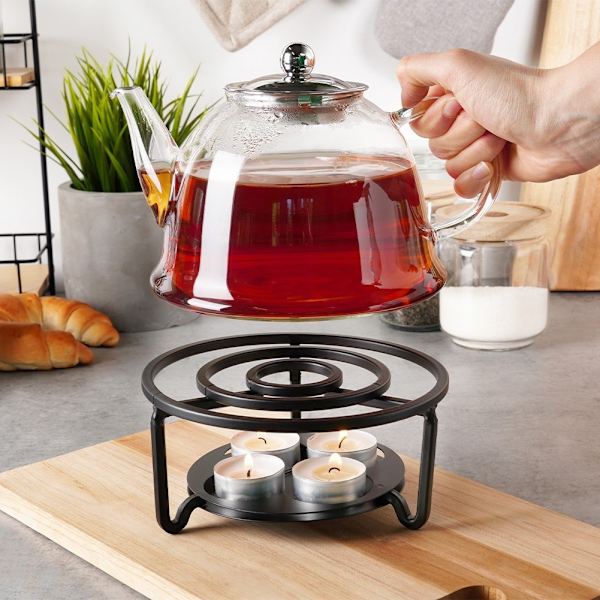 Metallvärmare för tekannor och fondue