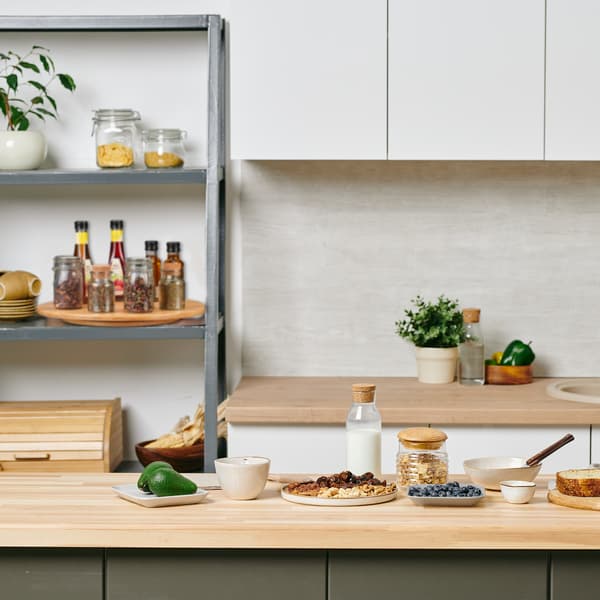 Bambu skivspelare – 360° roterande serveringsbricka