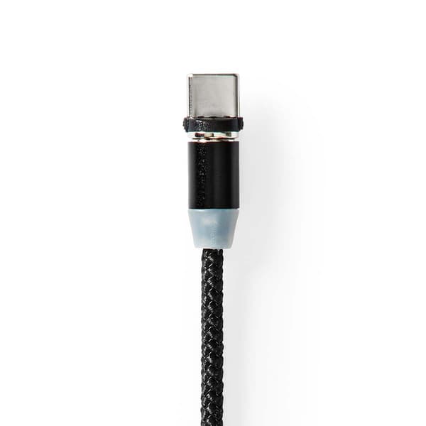 USB-kabel | USB 2.0 | USB-A Han | USB Micro-B han / USB-C™ Han | 10 W | No Data Transfer | Nikkelplateret | 2.00 m | Runde | Nylon | Sort | Box