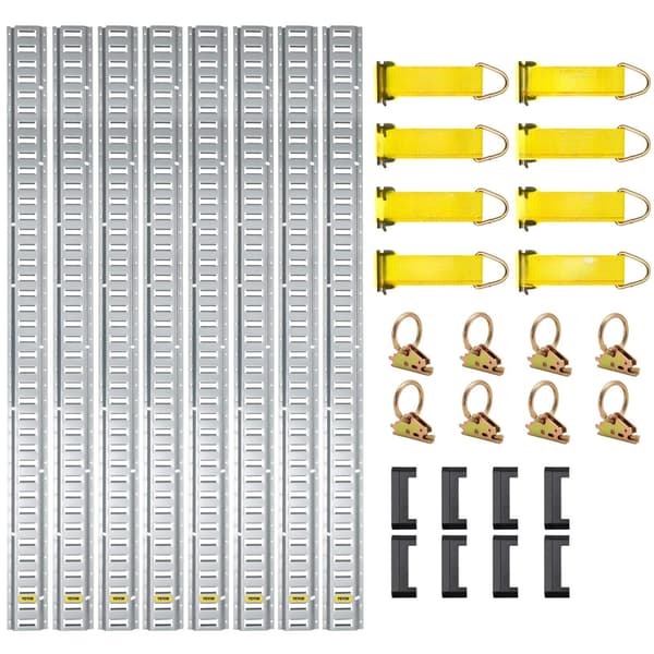 E-Track-räckessats, 1,5 meter, 34 delar, 650 kg