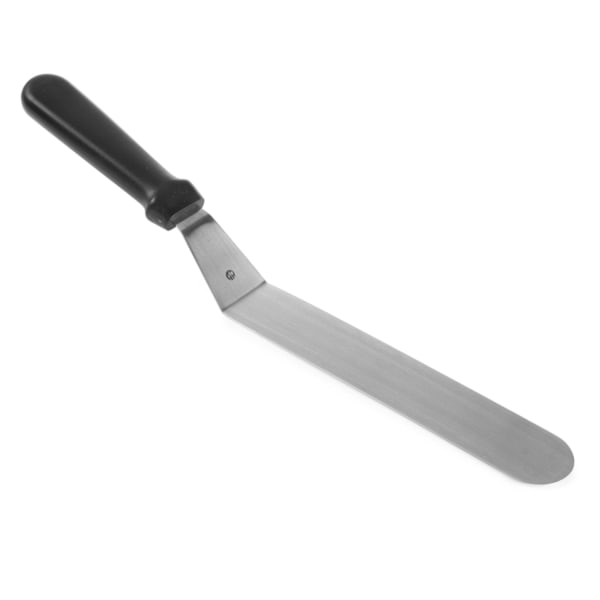 Smal kantet grillspatel lavet af rustfrit stål 254mm - Hendi 855683