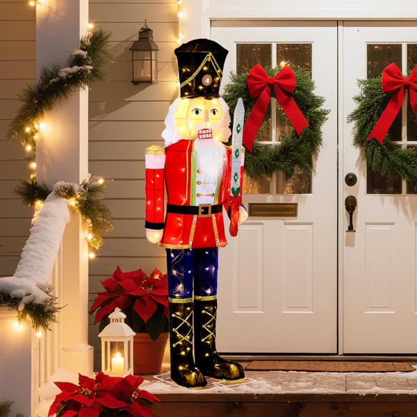 Valaistu Pähkinänsärkijä -hahmo, 157 cm, 100 LED-valoa