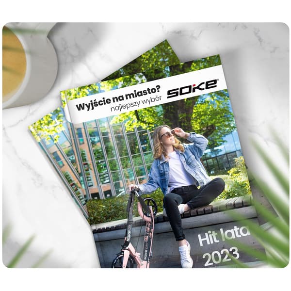 Stadsscooter Soke Svart/Rosa