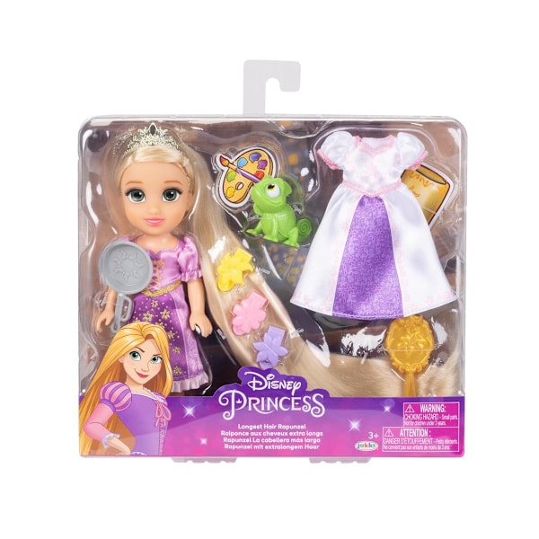 Disney Princess Længste Hår Rapunzel Doll (15 cm.
