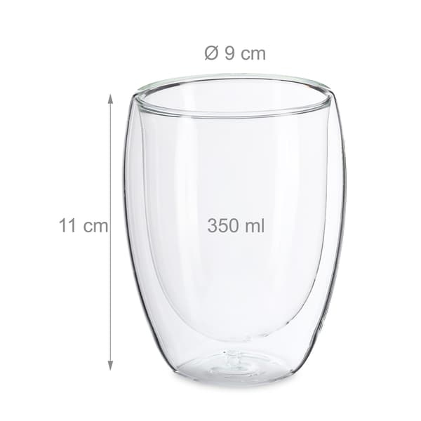 Latte Macchiato Double Wall lasit, 350 ml