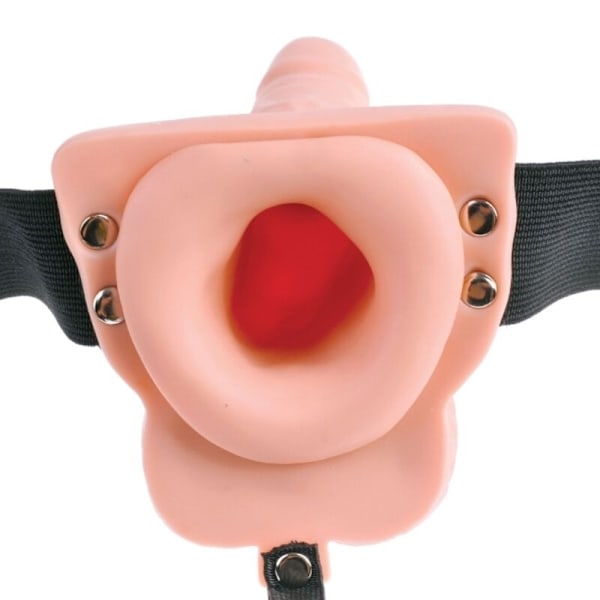 Fetish Fantasy Series - Säädettävät valjaat Kaukosäädin Realistinen penis ladattavilla kiveksillä ja vibraattorilla 15 cm
