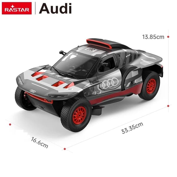 Fjärrstyrd Audi RS Q e-tron-bil, skala 1:14, driftläge