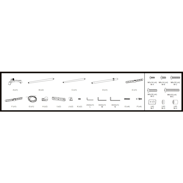 Mozi Art Series FS-4 - gulvstativ til 50 - 65" TV