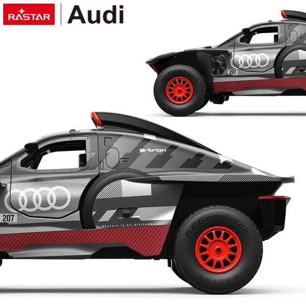 Fjärrstyrd Audi RS Q e-tron-bil, skala 1:14, driftläge