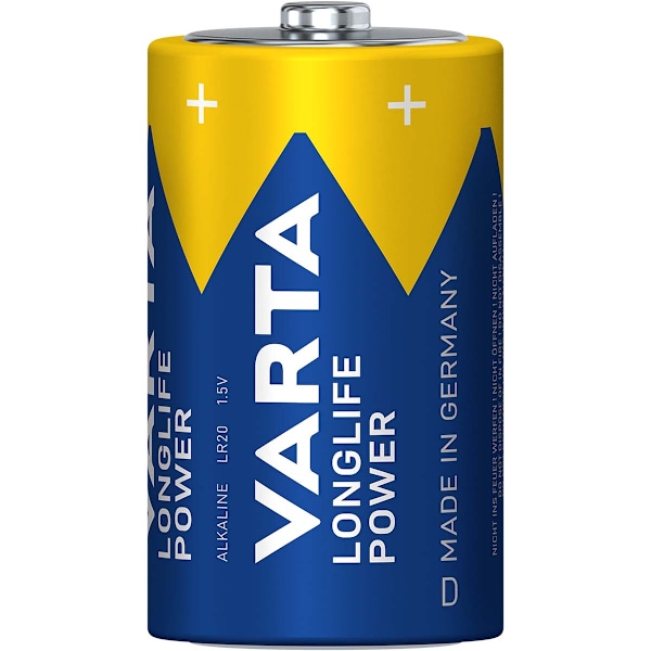 Alkaliskt batteri D 1,5 V High Energy 2-blister