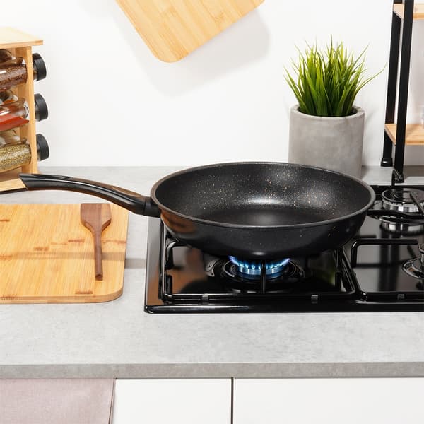 Deep Granit Stegepande, 28 cm, 3 L Kapacitet
