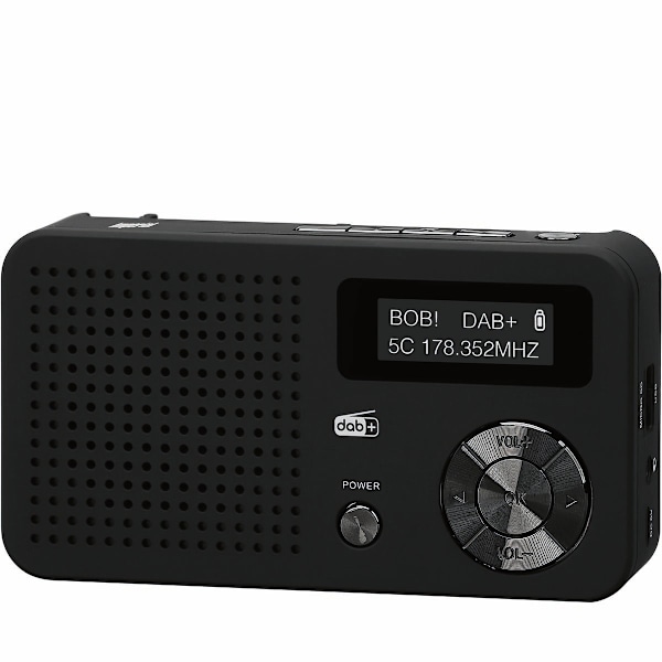 DABMAN 13 Bærbar DAB+ / FM-radio sort