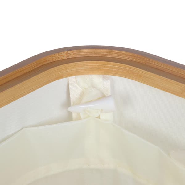 Pullojen keräysastia panttipulloille, 100L – Beige, Bambu