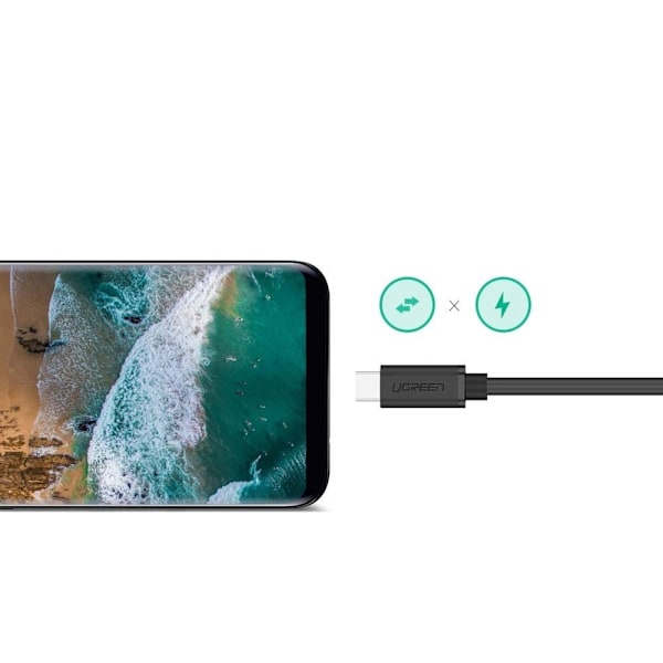 USB-C 3.1 forlængerkabel 0,5m sort