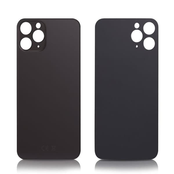 iPhone 11 Pro Max bakglas utan logotyp, hög kvalitet, rymdgrå