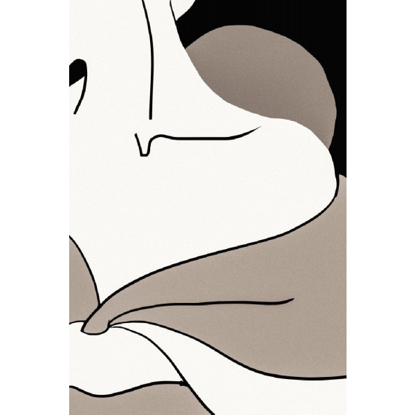 Matisse_Shoulder_Vector_002_Black - 30x40 cm