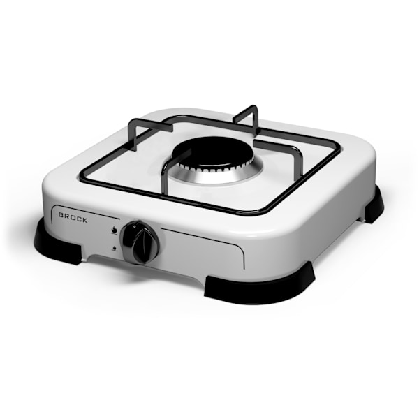 Enkelring gashäll, vit GS 001 W