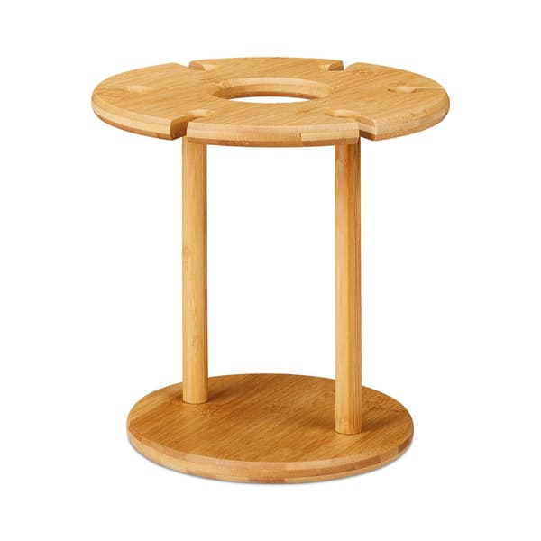 Bambus vinglasholder til 6 glas