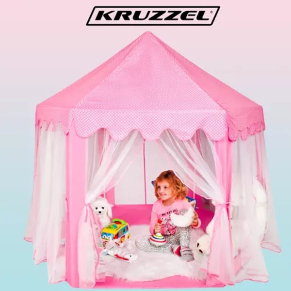 Barntält rosa Kruzzel 23869