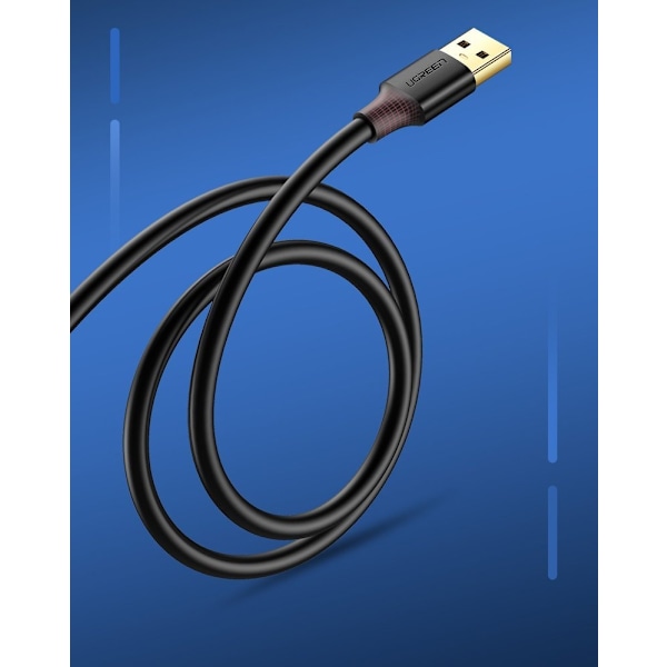 USB 3.0 kabel forlængerkabel 2m sort