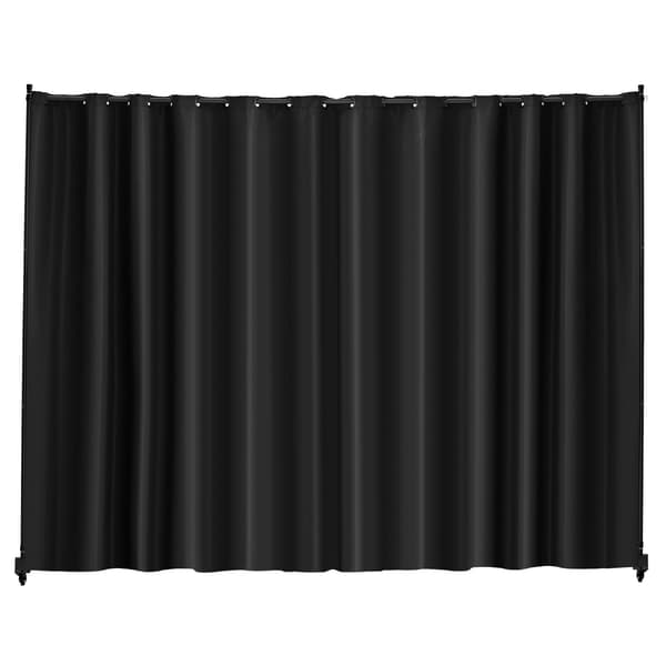 Rumdeler med hjul, sort panel