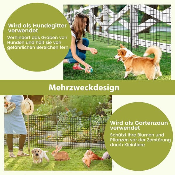 Metal Havehegn Paneler, 5 Pakke, 98 cm Høj, Sort